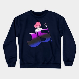 Gender fluid mermaid Crewneck Sweatshirt